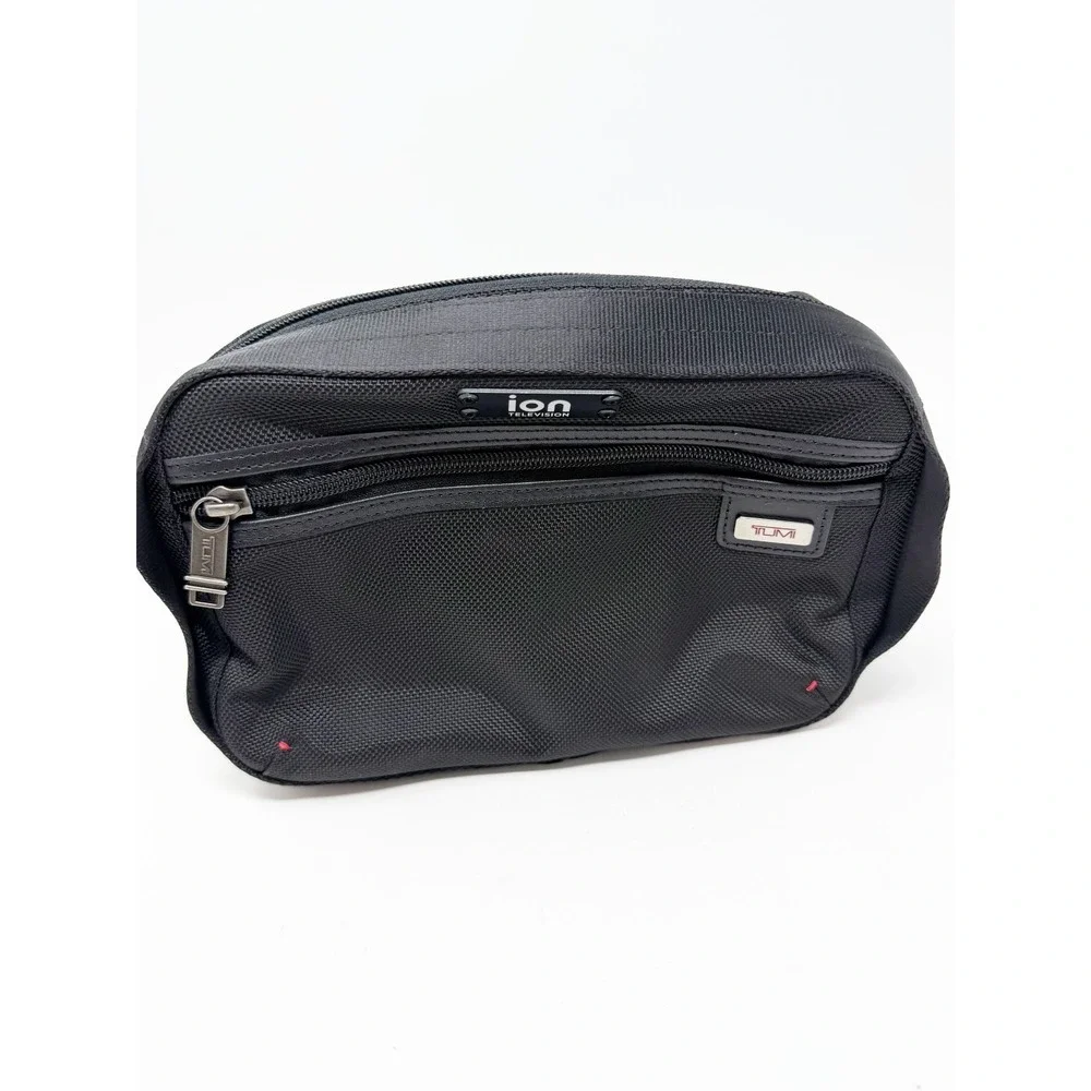Tumi Ballistic Nylon Toiletry Bag Vanity Case Cosmetic Travel Kit Ion Television